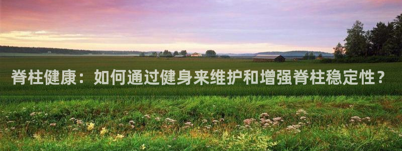 关键词：脊柱健康：如何通过健身来维护和增强脊柱稳定性？